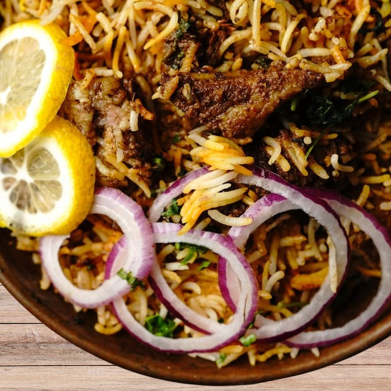 Delicious Goat Biryani Awaits